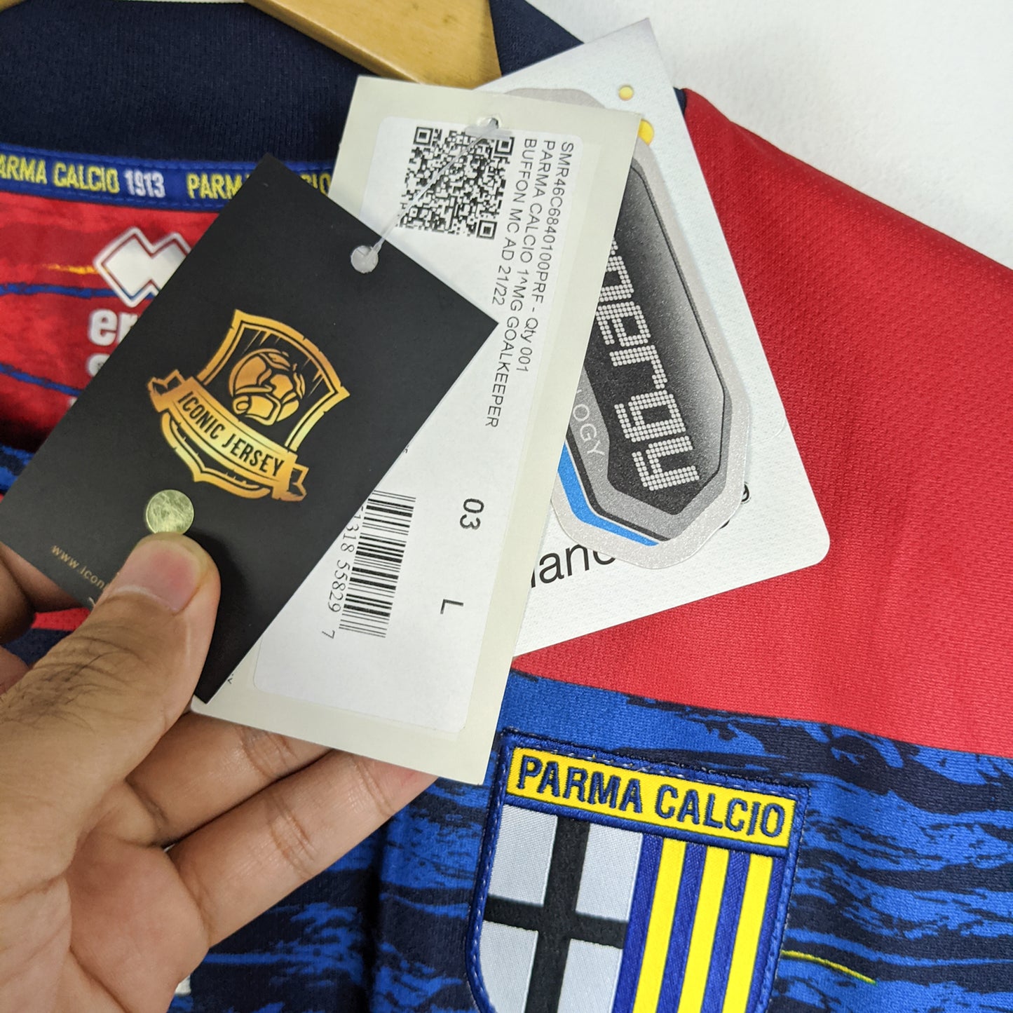 Original AC Parma 2021/22 GK - Buffon #1 Size L fit M (Bnwt)