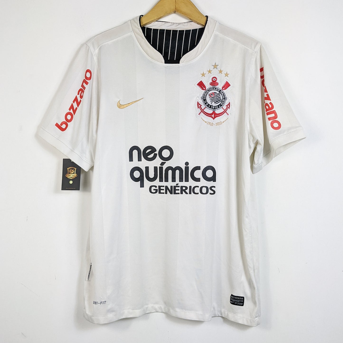 Original Corinthians 2010/11 Home - Ronaldo Nazario #9 Size L