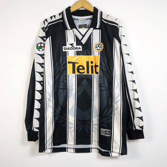 Original Udinese 1999/00 Home - Fiore #7 Size XL (Long sleeve)