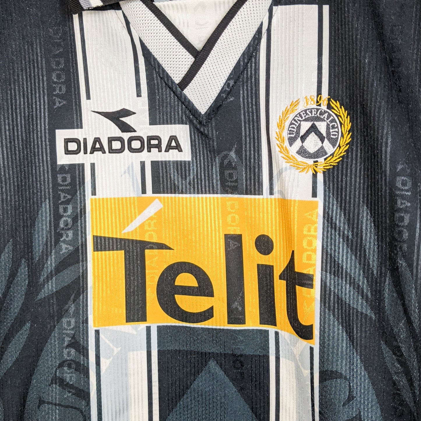 Original Udinese 1999/00 Home - Fiore #7 Size XL (Long sleeve)