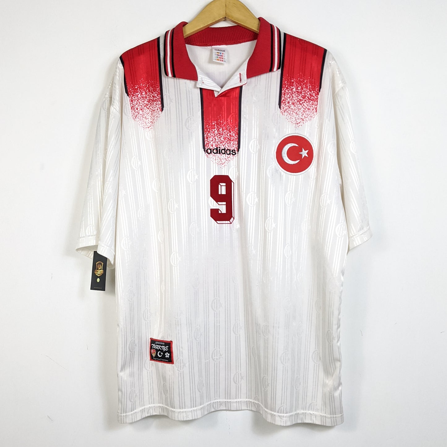 Original Turkey 1996 Away - Hakan #9 Size XL