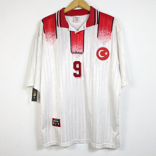 Original Turkey 1996 Away - Hakan #9 Size XL