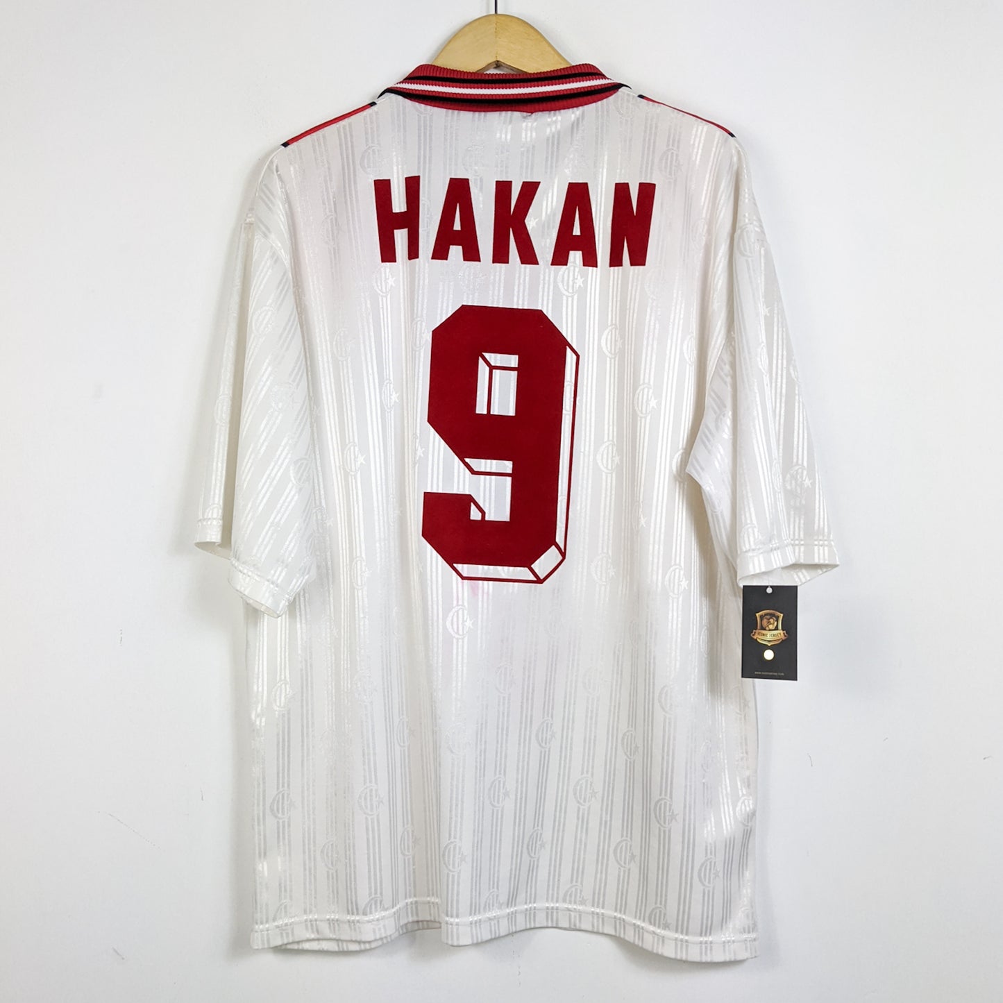 Original Turkey 1996 Away - Hakan #9 Size XL