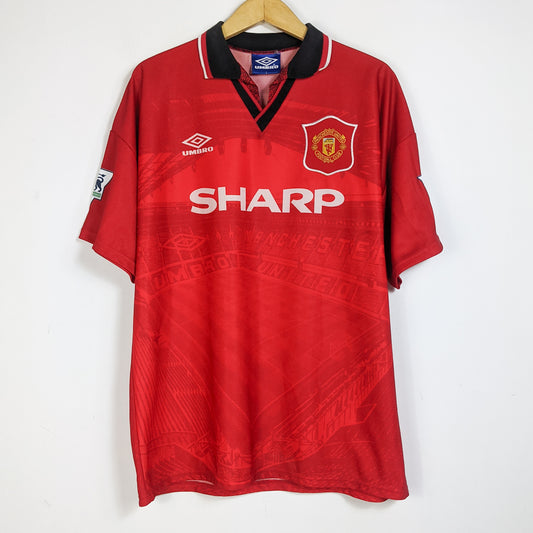 Original Manchester United 1994/95 Home - Beckham #24 Size L fit XL