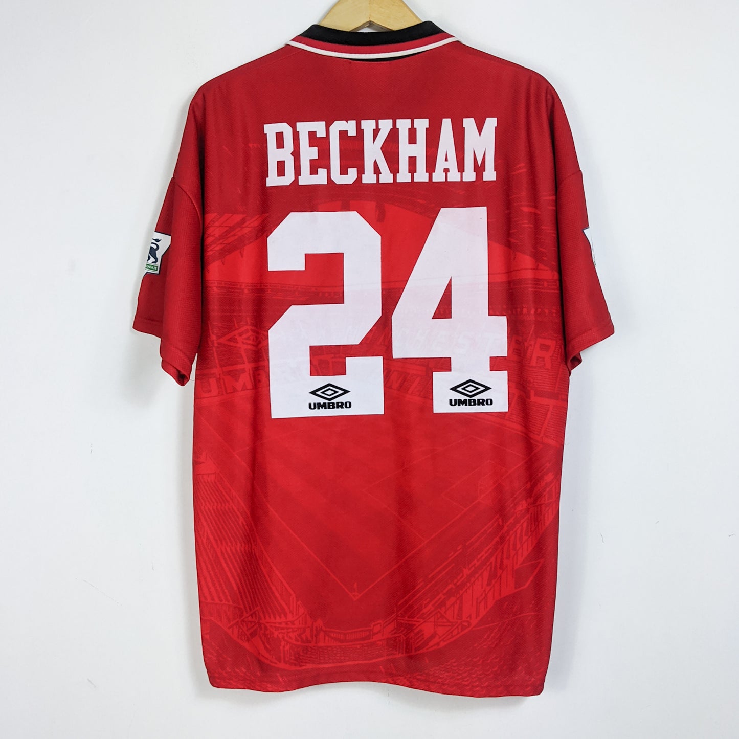 Original Manchester United 1994/95 Home - Beckham #24 Size L fit XL
