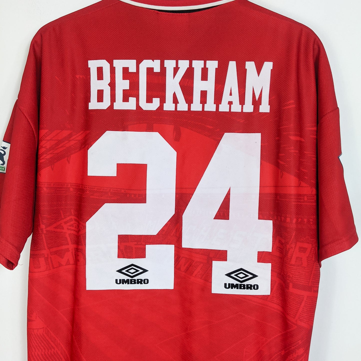 Original Manchester United 1994/95 Home - Beckham #24 Size L fit XL
