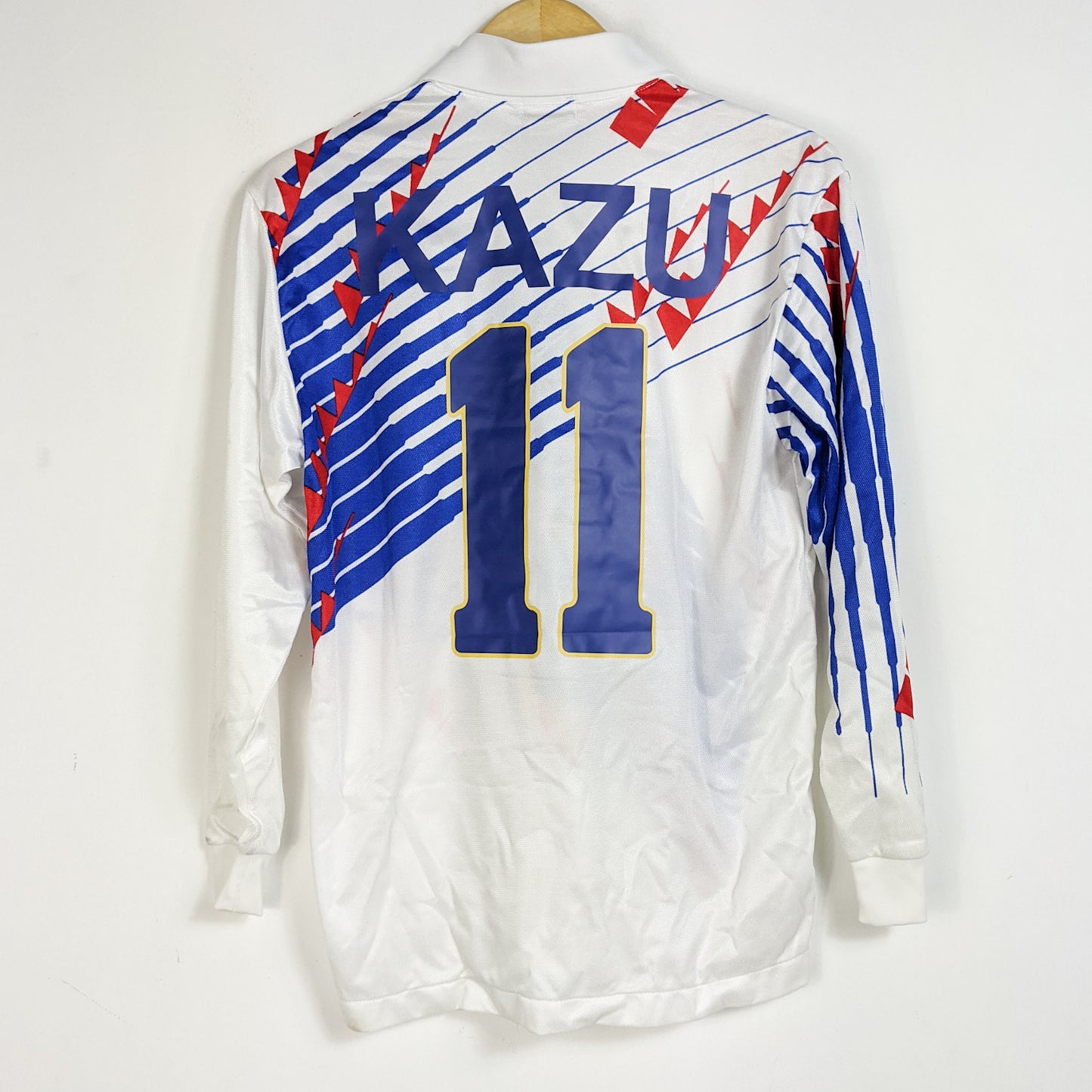 Original Japan 1994 Away - Kazu #11 Size L fit M (Long sleeve) (Player Issue)