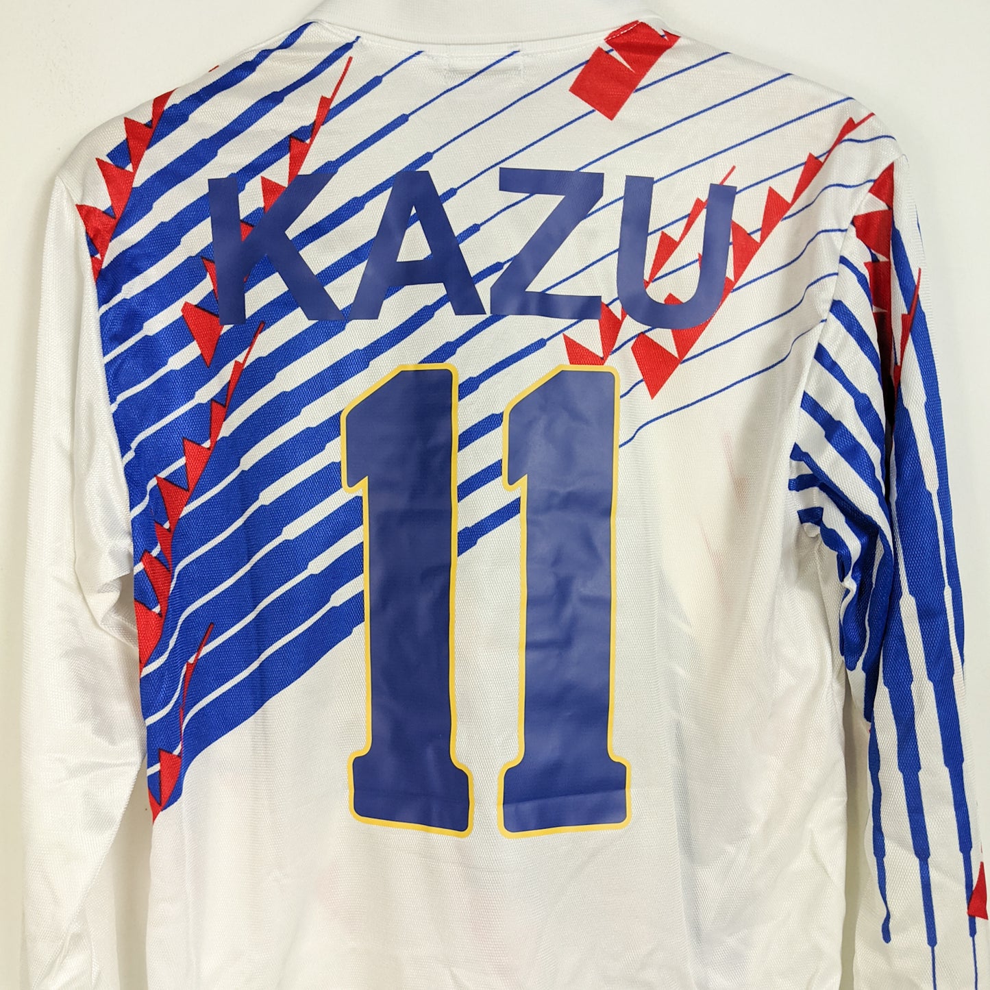 Original Japan 1994 Away - Kazu #11 Size L fit M (Long sleeve) (Player Issue)