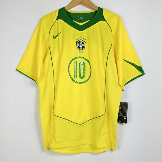 Original Brazil 2004/05 Home - Ronaldinho #10 Size XL (Bnwt)