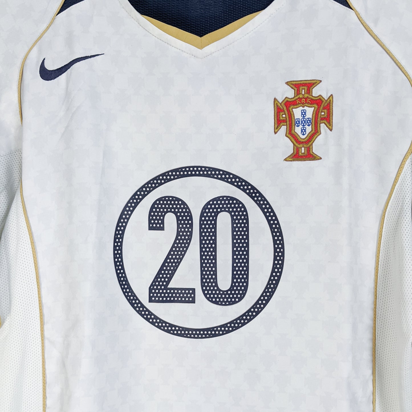 Original Portugal 2004 Away - Deco #20 Size fit S