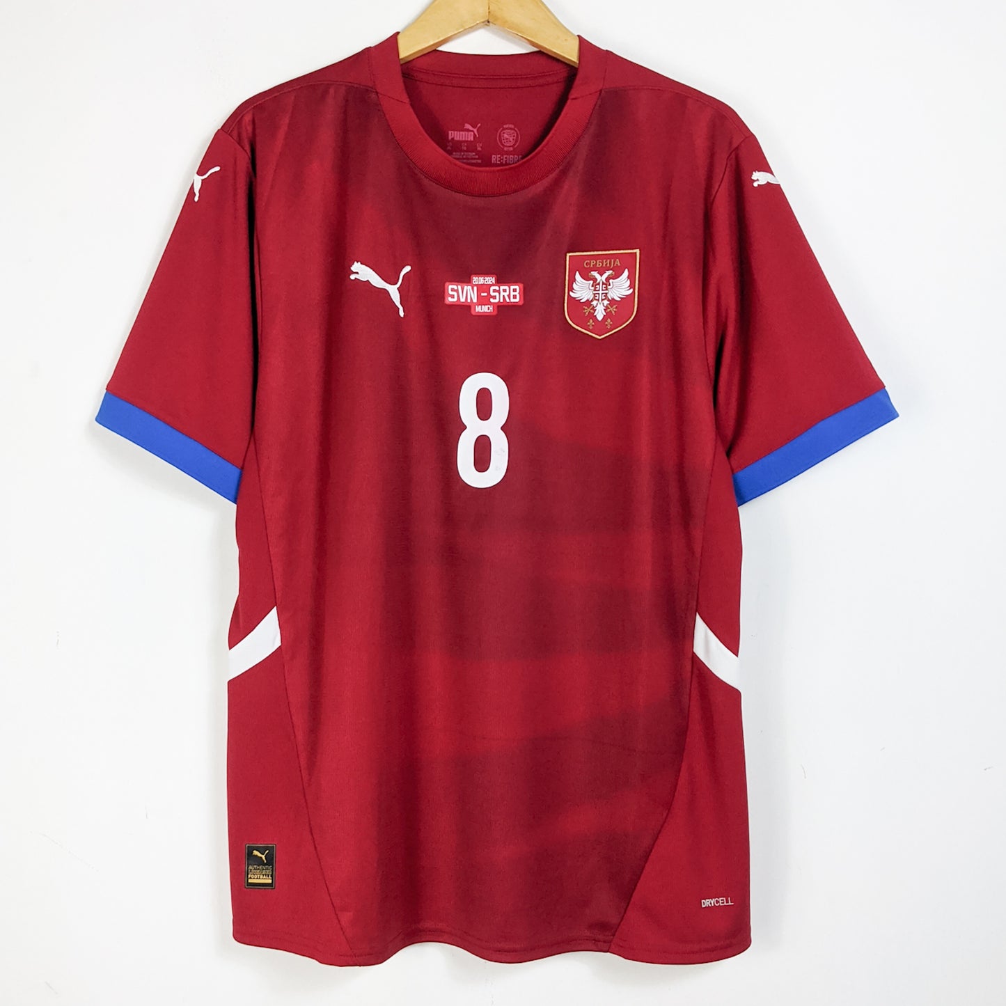 Original Serbia 2024 Home - Jovic #8 Size XL