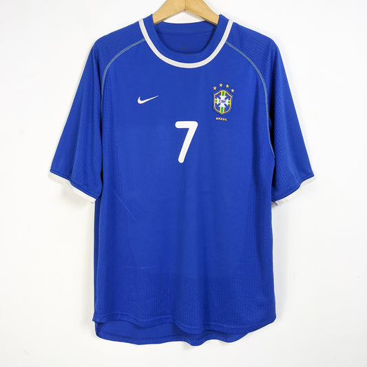 Original Brazil 2000 Away - Ronaldinho #7 Size fit L (Player Issue)