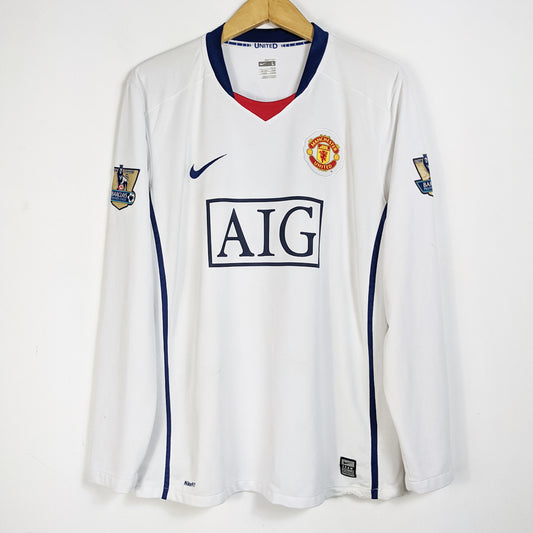 Original Manchester United 2008/09 Away - Ronaldo #7 Size L (Long Sleeve)