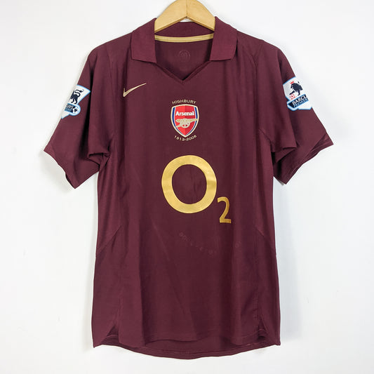 Original Arsenal 2005/06 Home - Bergkamp #10 Size S