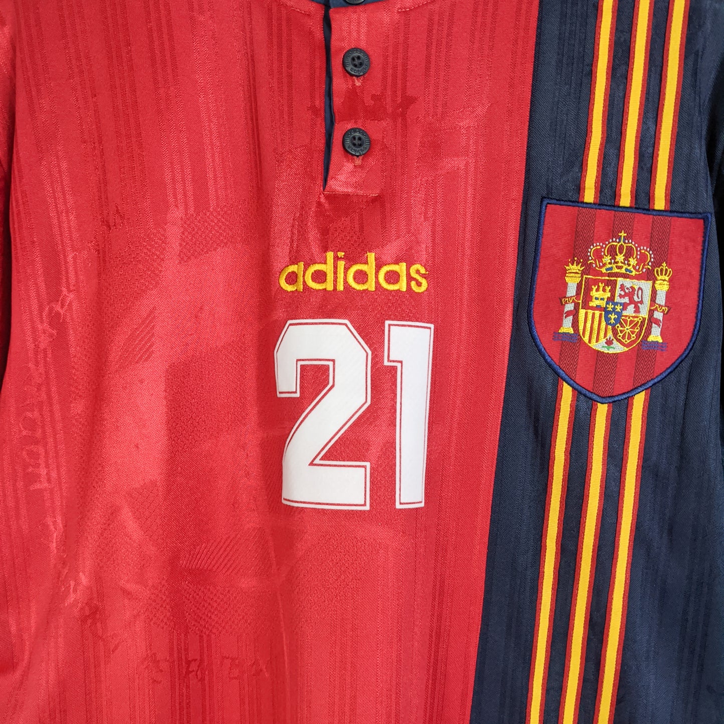 Original Spain 1996 Home - Luis Enrique #21 Size L