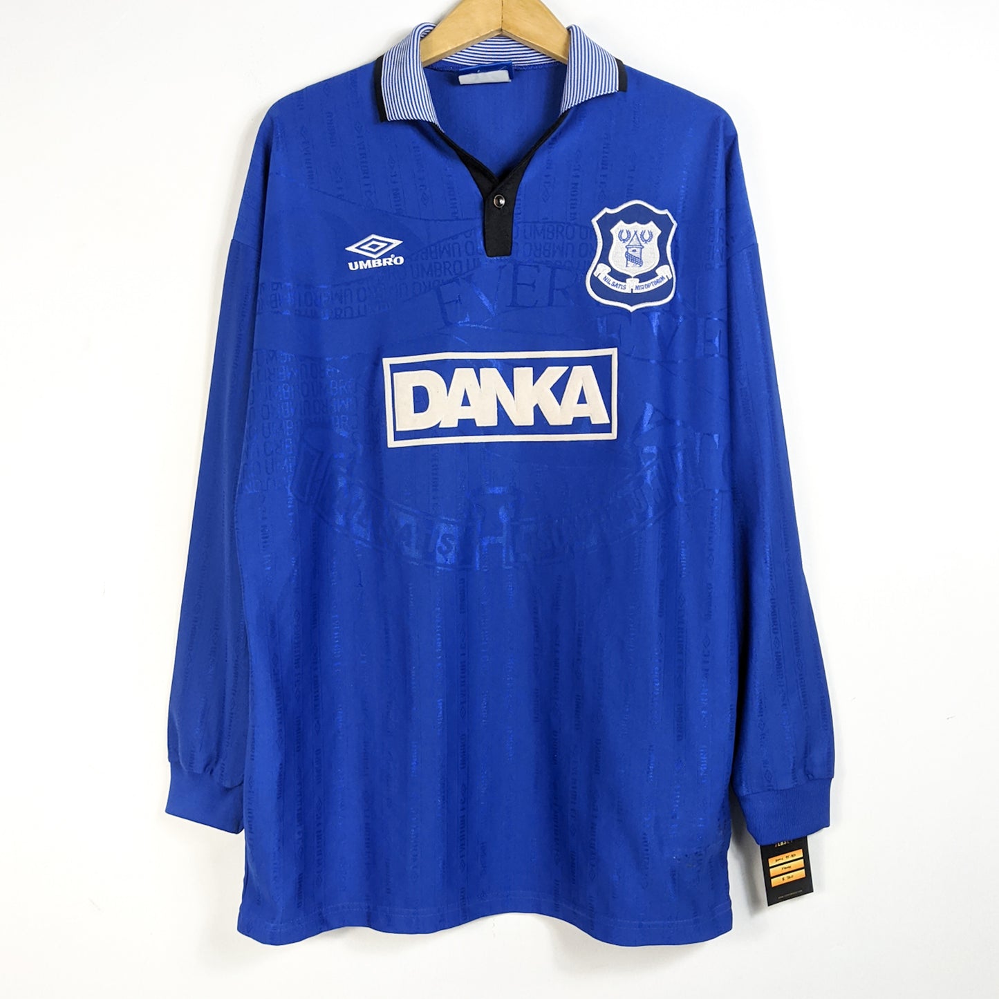 Original Everton 1995/97 Home - Joe Parkinson #15 Size XL (Long Sleeve) (Match Issue/Matchworn)