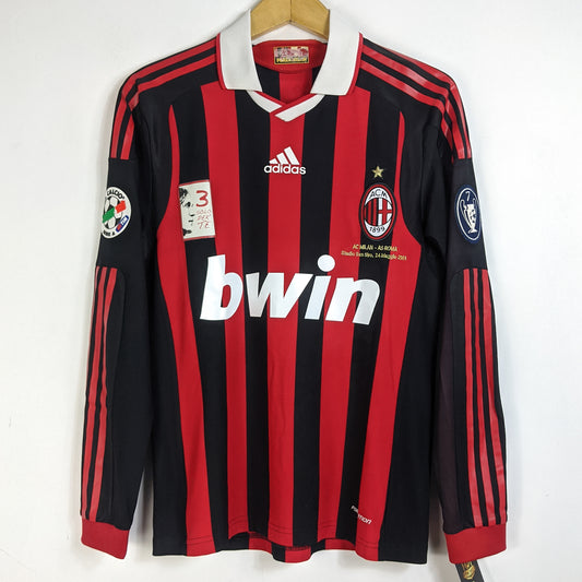 Original AC Milan 2009/10 Home - Beckham #32 Size S (Player Issue) (Long Sleeve)