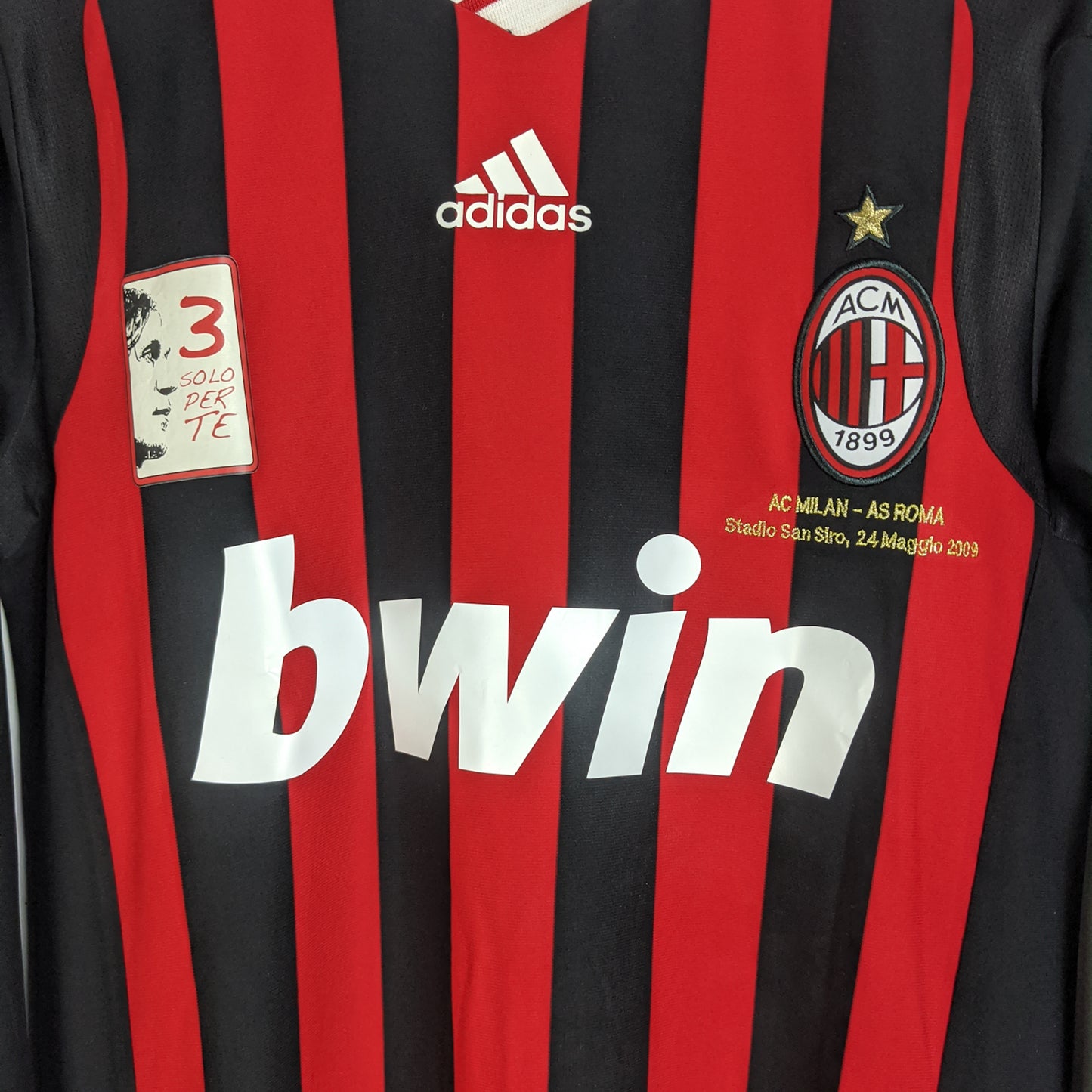 Original AC Milan 2009/10 Home - Beckham #32 Size S (Player Issue) (Long Sleeve)