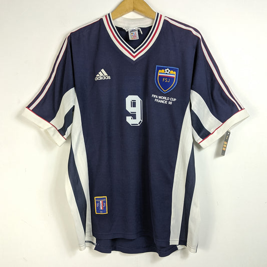 Original Yugoslavia 1998/99 Home - Mijatovic #9 Size L