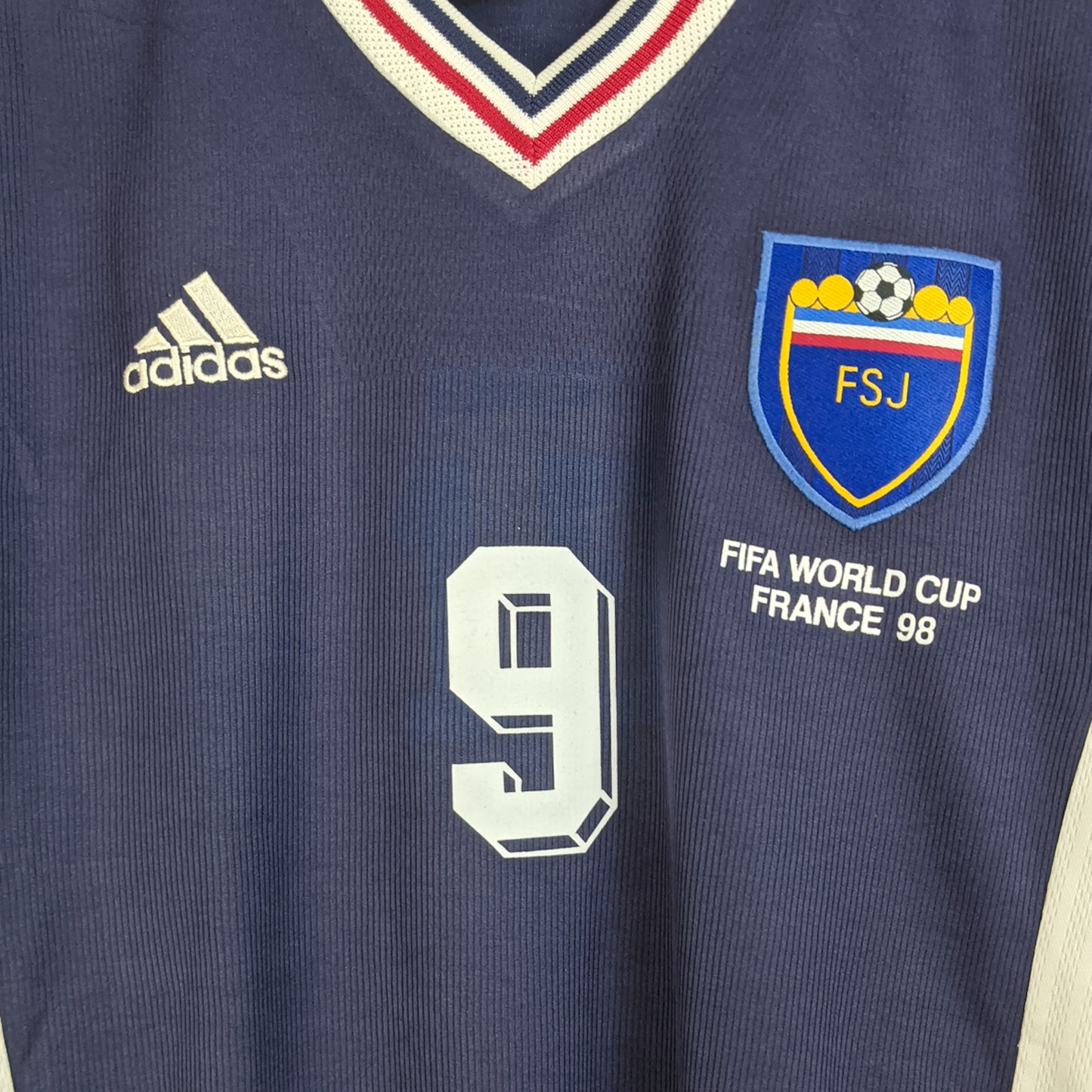 Original Yugoslavia 1998/99 Home - Mijatovic #9 Size L
