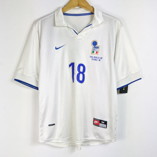 Original Italy 1998 Away - Baggio #18 Size M