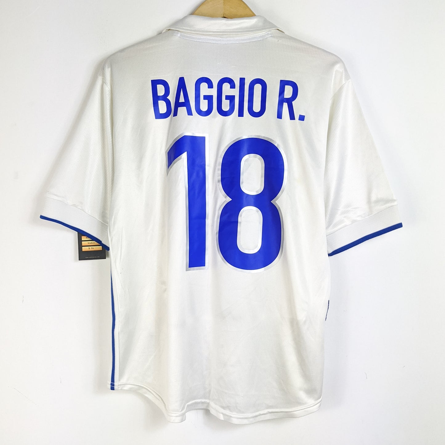 Original Italy 1998 Away - Baggio #18 Size M