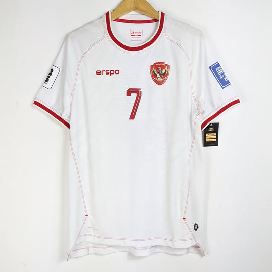 Original Indonesia 2024 Away - Marselino #7 Size L (Player Issue)