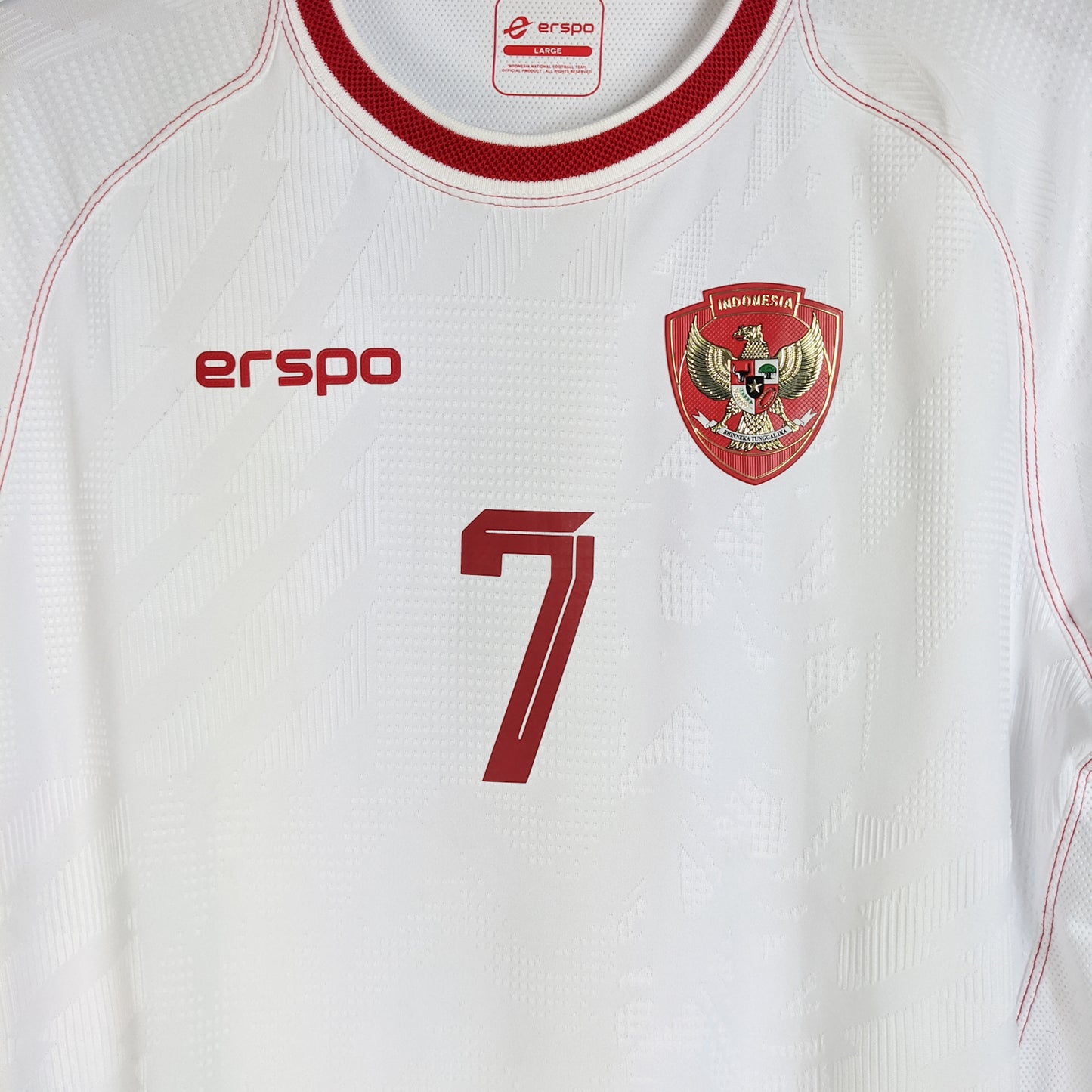 Original Indonesia 2024 Away - Marselino #7 Size L (Player Issue)