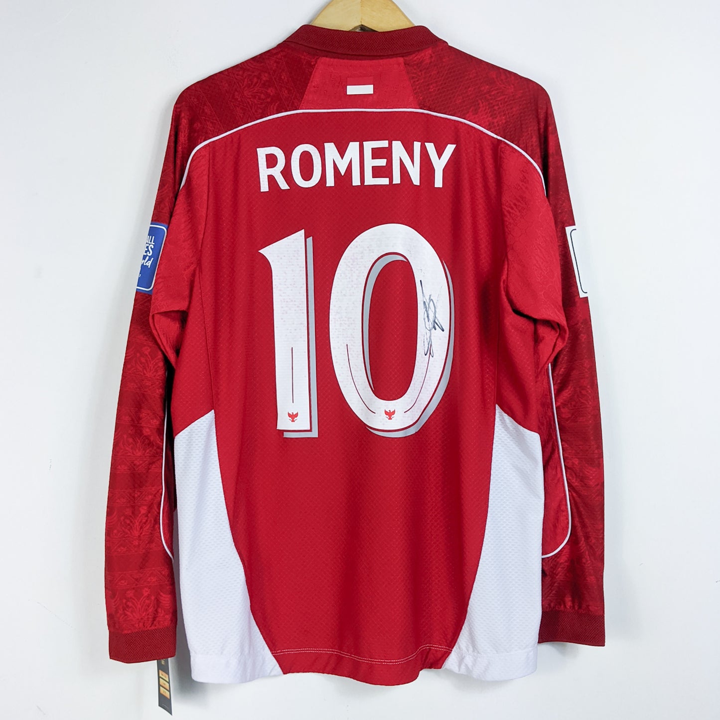 Original Indonesia 2024 Home - Ole Romeny #10 Size L (Player Issue) (Long Sleeve)