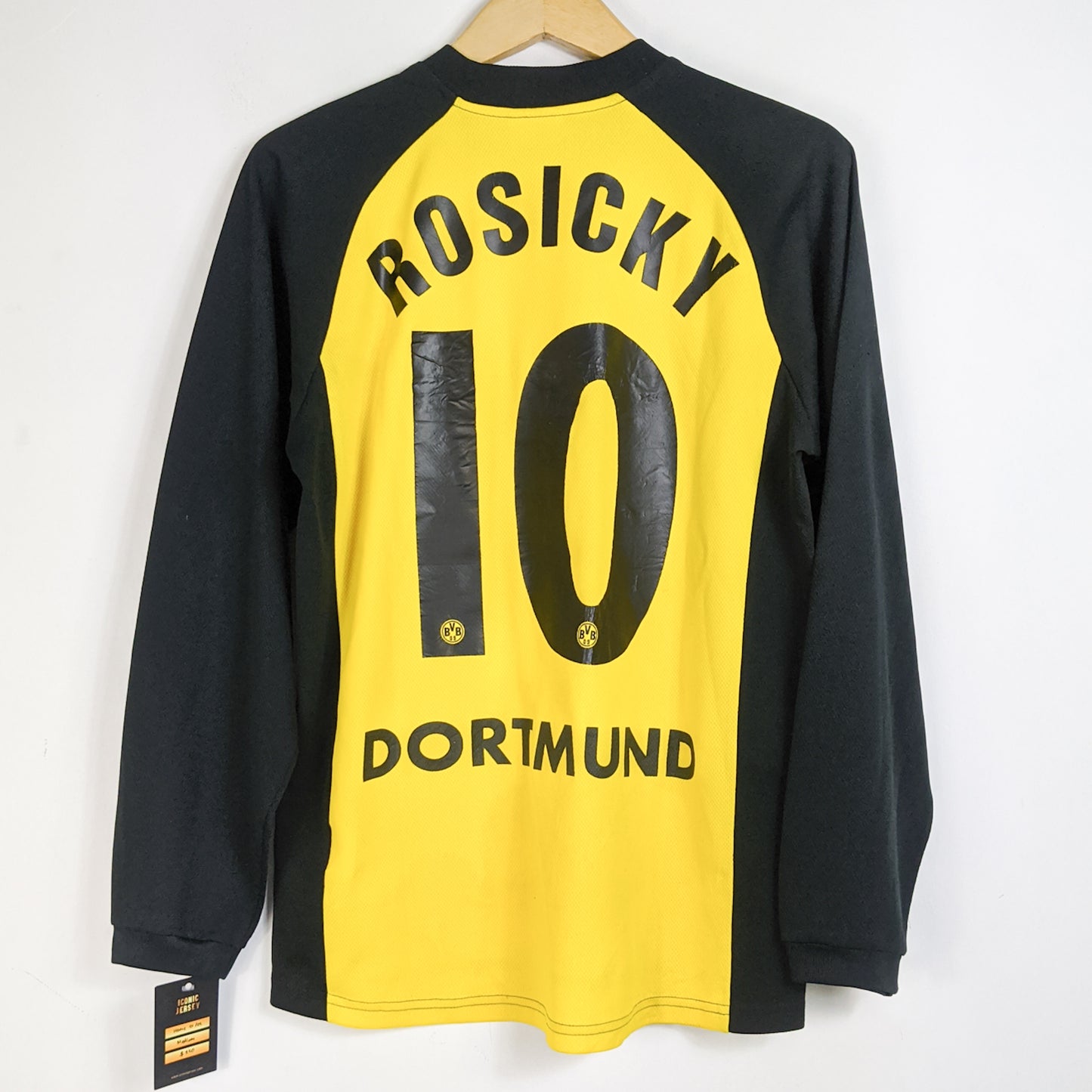 Original Borussia Dortmund 2001/02 Home - Rosicky #10 M (Long Sleeve)