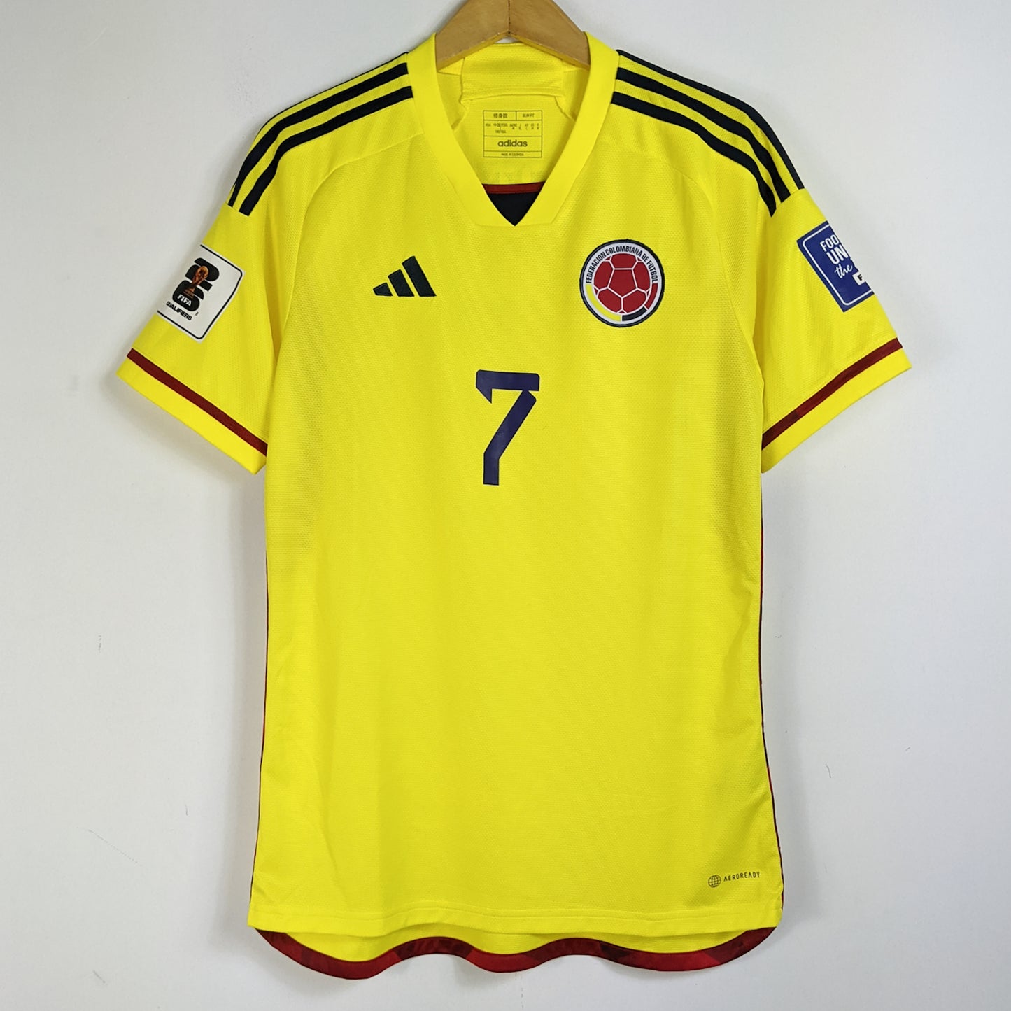 Original Colombia 2022/23 Home - Luiz Diaz #7 Size M