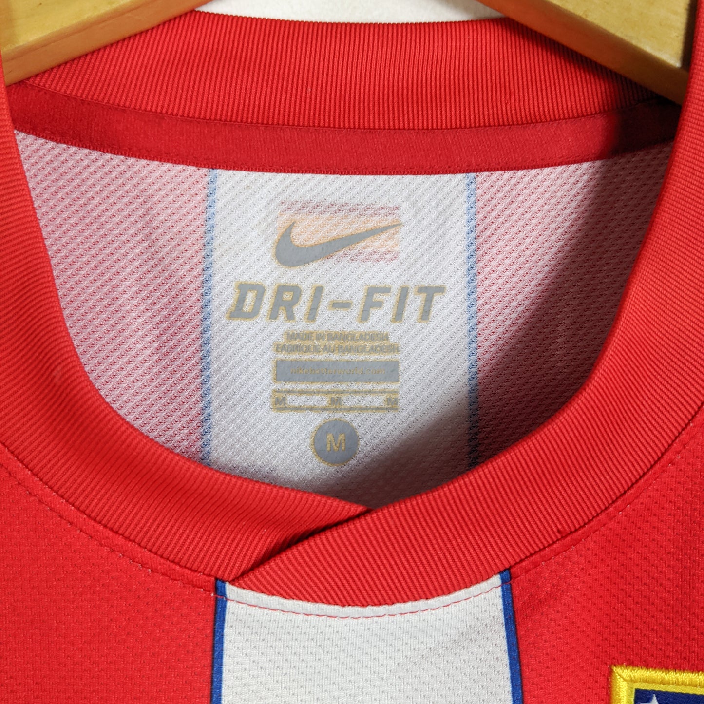 Original Atletico Madrid 2011/12 Home - Falcao #9 Size M (Player Issue)