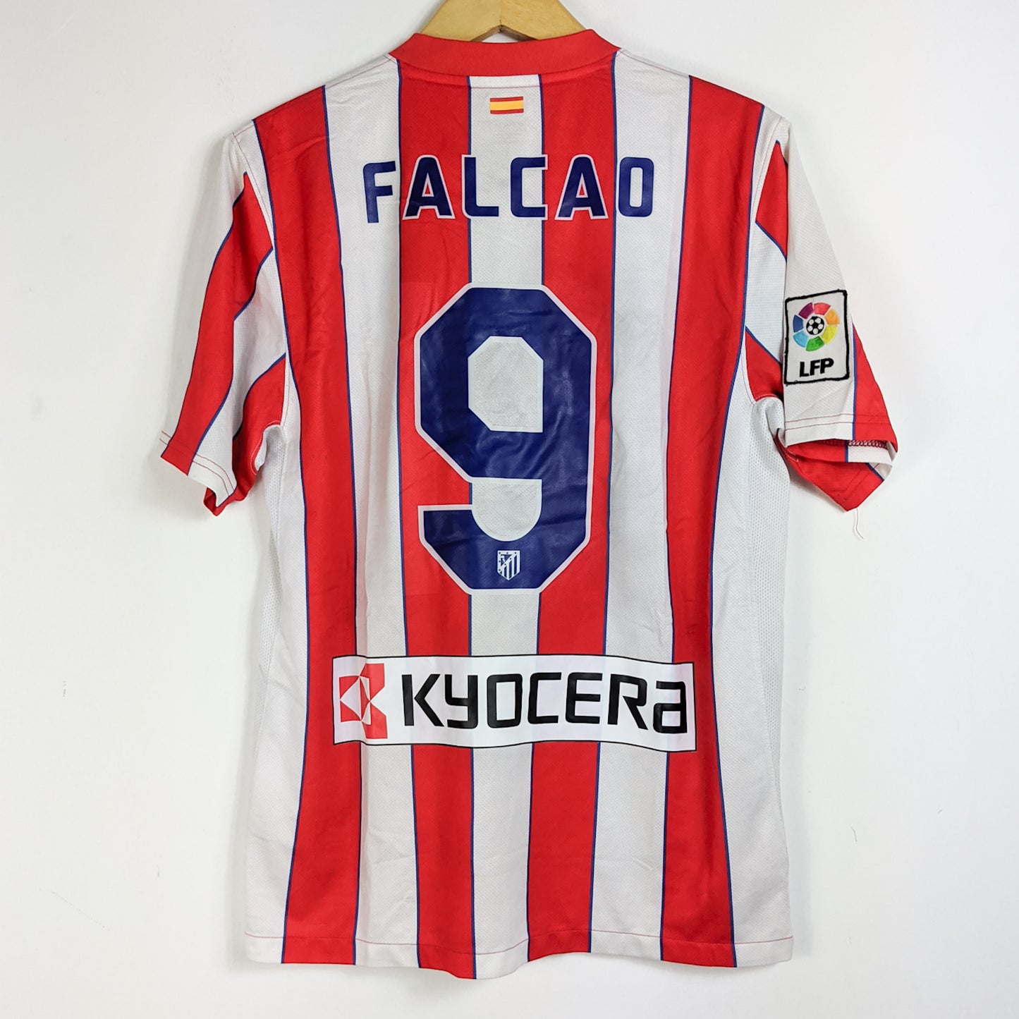 Original Atletico Madrid 2011/12 Home - Falcao #9 Size M (Player Issue)