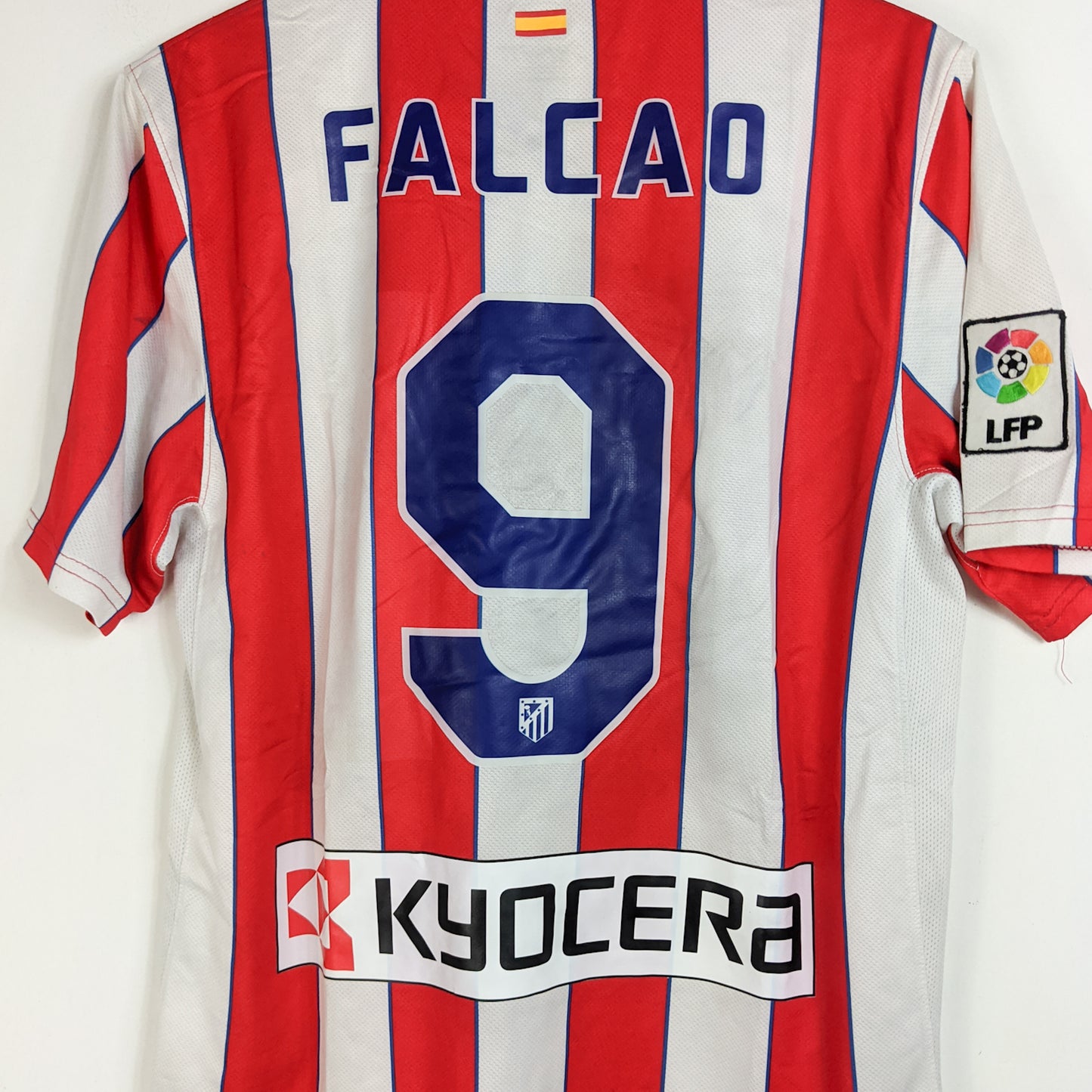 Original Atletico Madrid 2011/12 Home - Falcao #9 Size M (Player Issue)