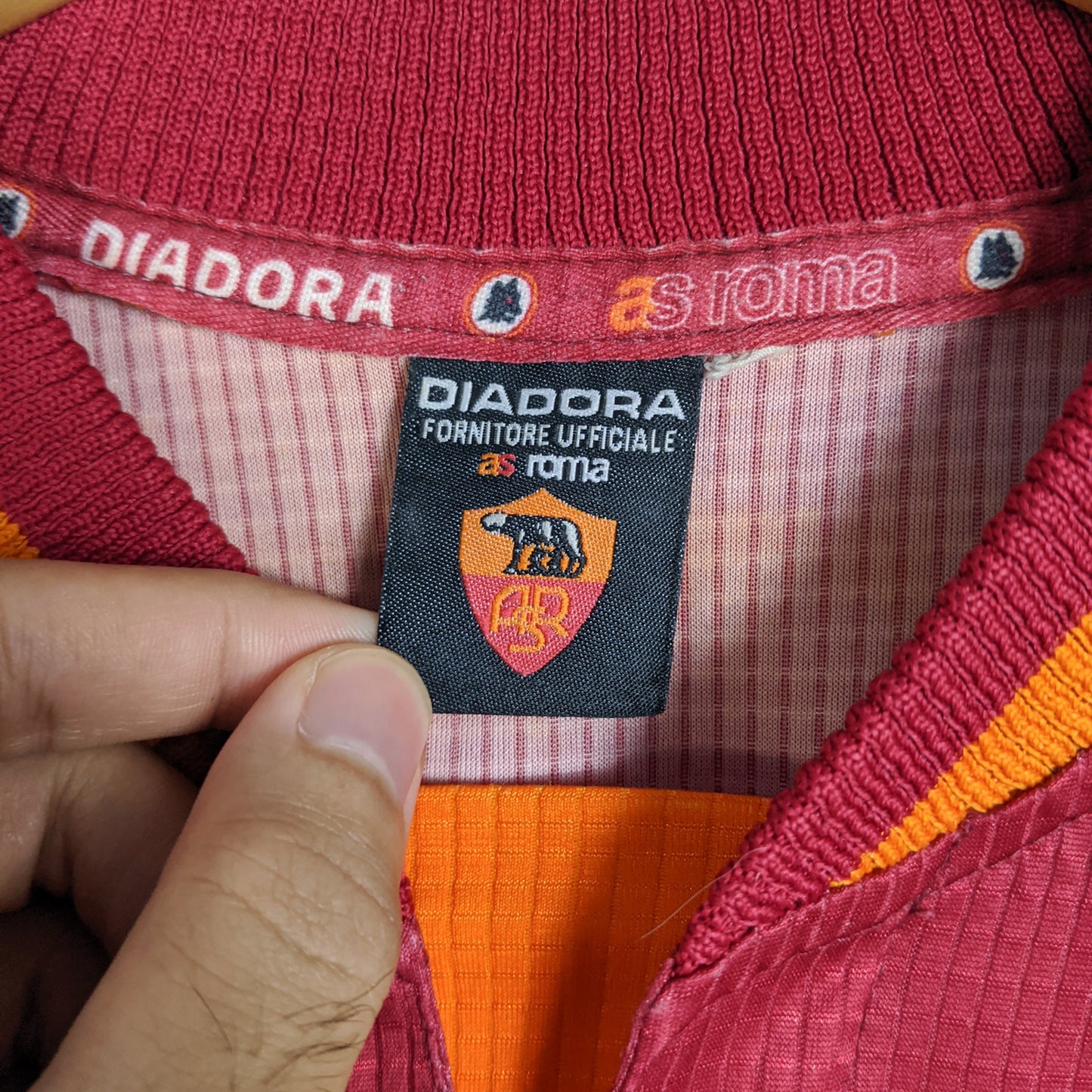 Original AS Roma 1997/98 Home - Totti #10 Size L (Long Sleeve)