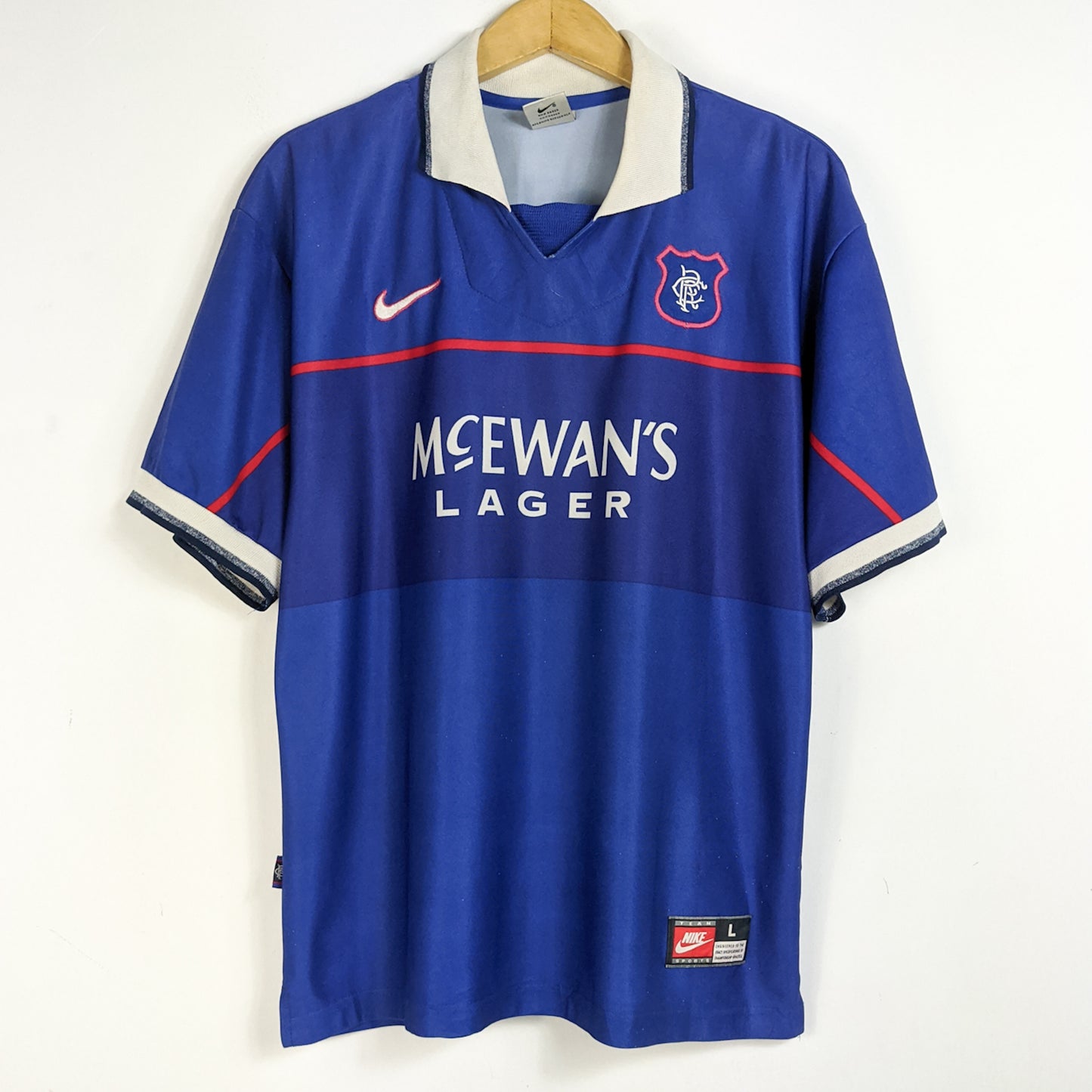 Original Glasgow Rangers 1997/99 Home - Gattuso #22 Size L