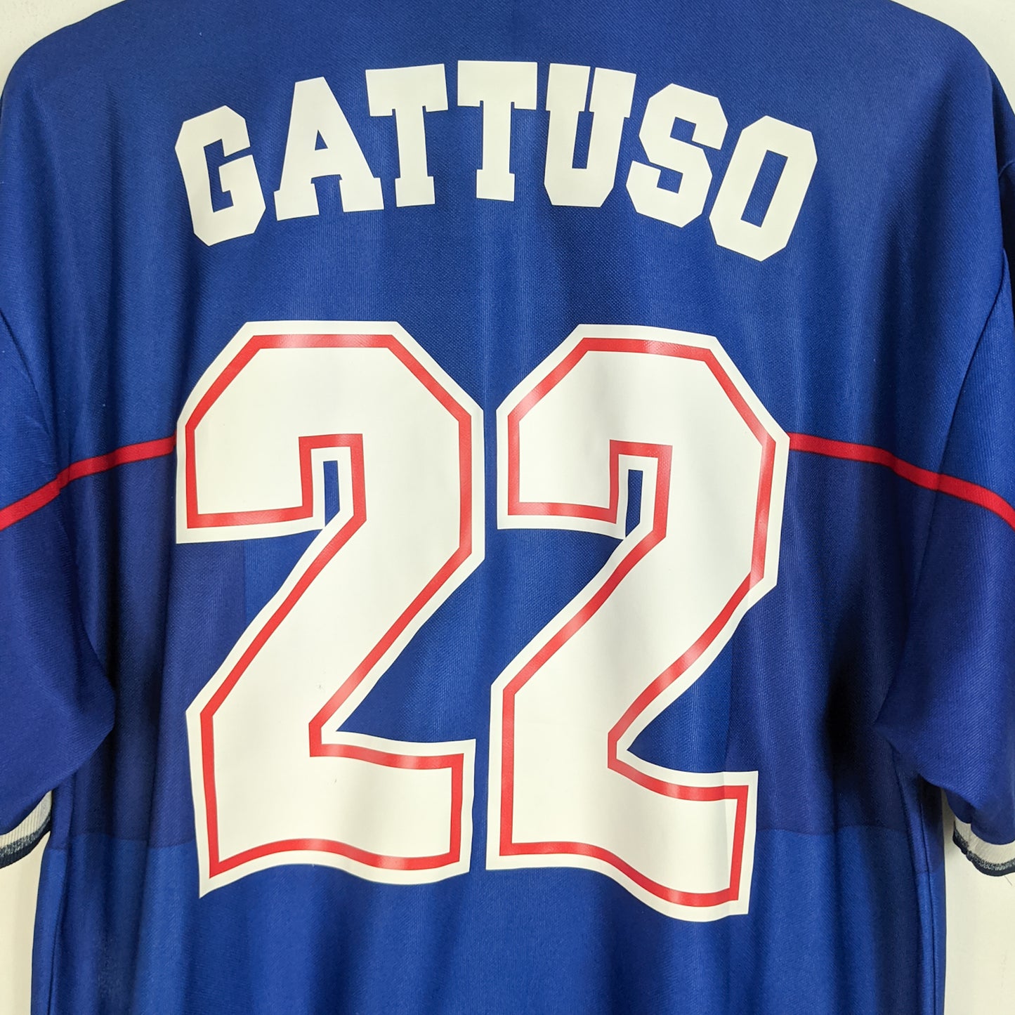 Original Glasgow Rangers 1997/99 Home - Gattuso #22 Size L