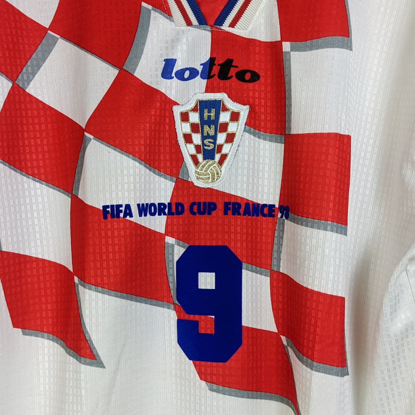 Original Croatia 1998 Home - Suker #9 Size XXL (Basic Version)