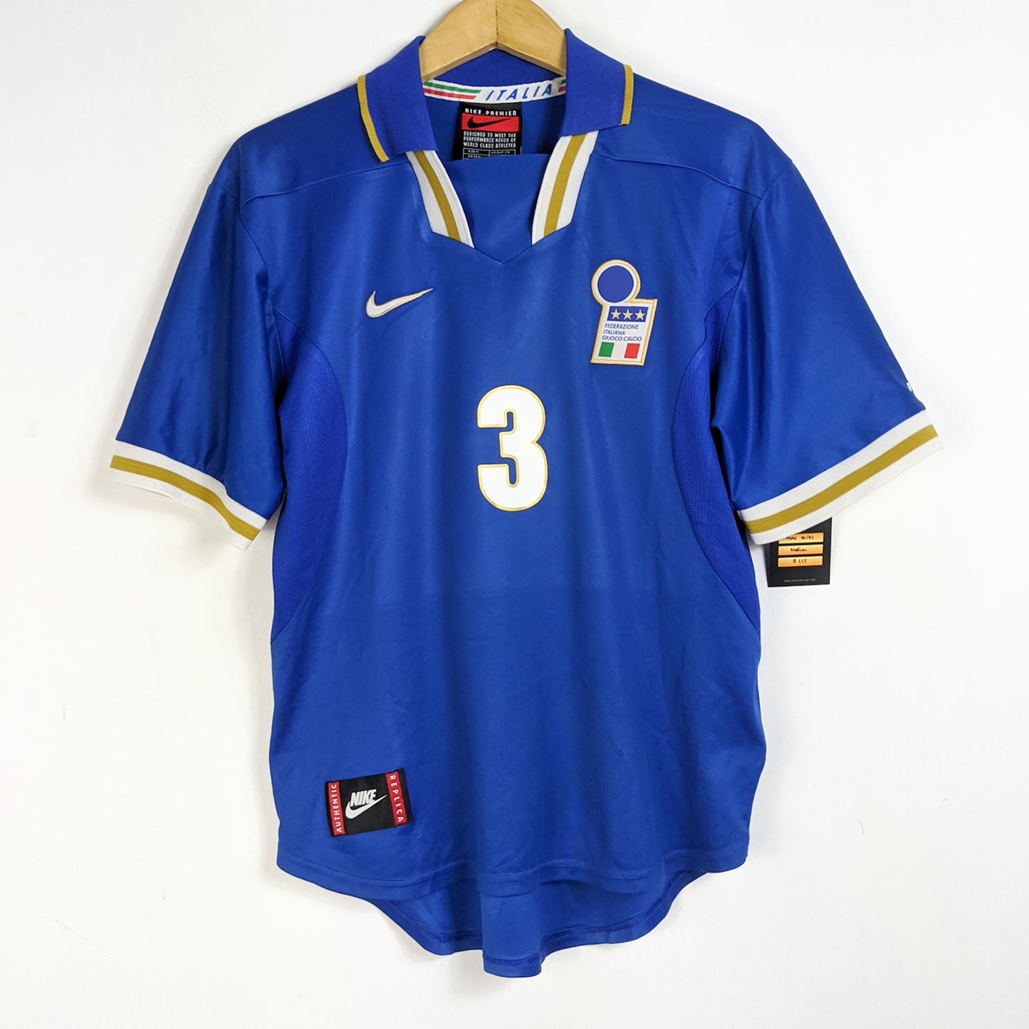Original Italy 1996/97 Home - Maldini #3 Size M