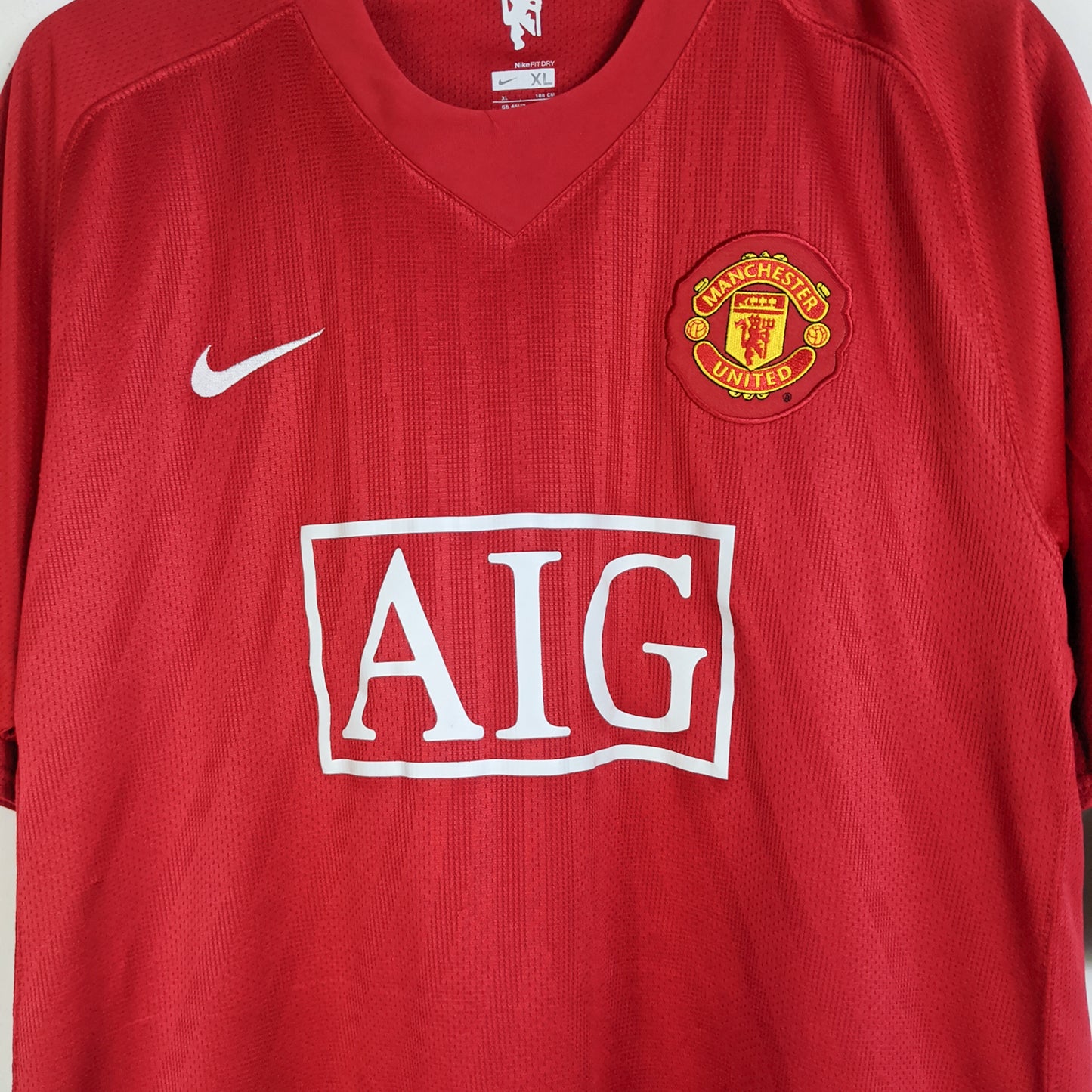 Original Manchester United 2007/08 Home - Scholes #18 Size XL