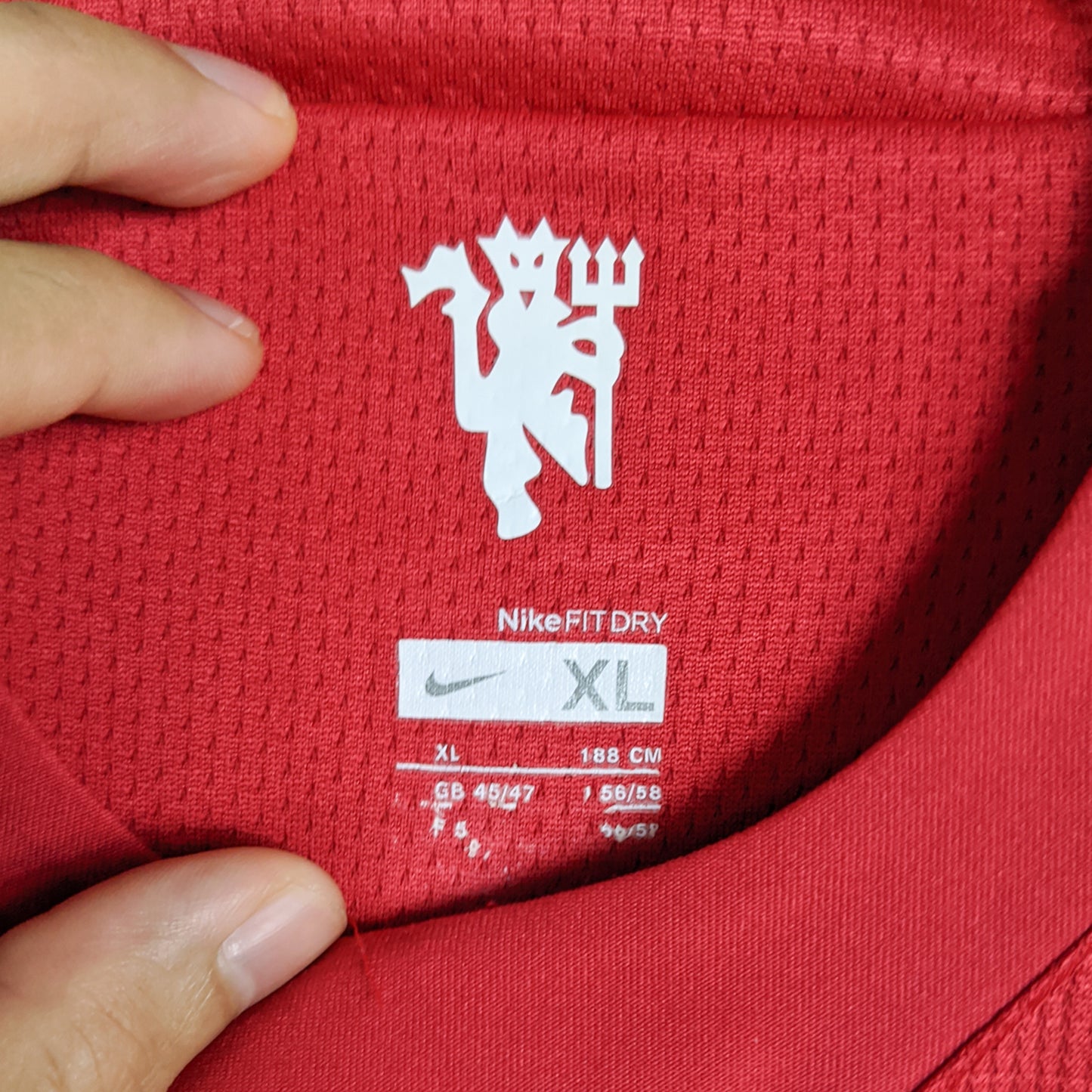 Original Manchester United 2007/08 Home - Scholes #18 Size XL