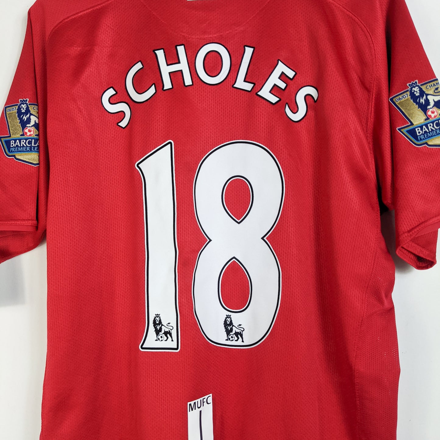 Original Manchester United 2007/08 Home - Scholes #18 Size XL