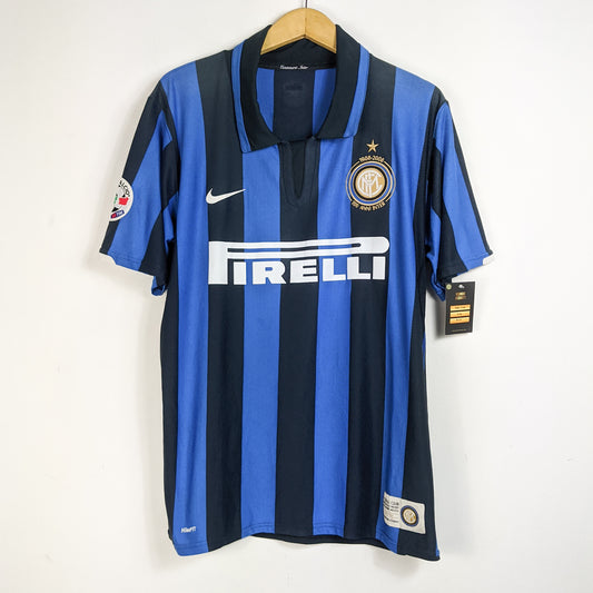 Original Inter Milan 2007/08 Home - Balotelli #45 Size L
