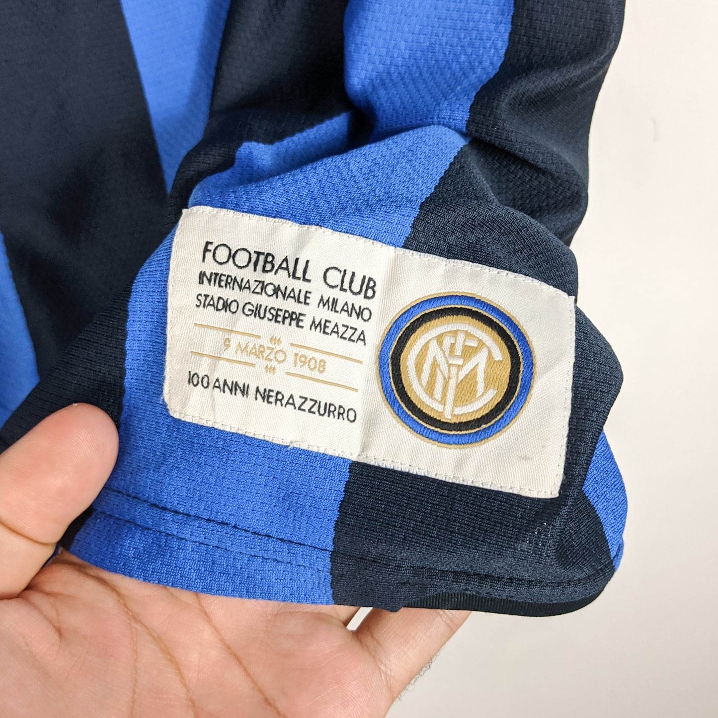 Original Inter Milan 2007/08 Home - Balotelli #45 Size L