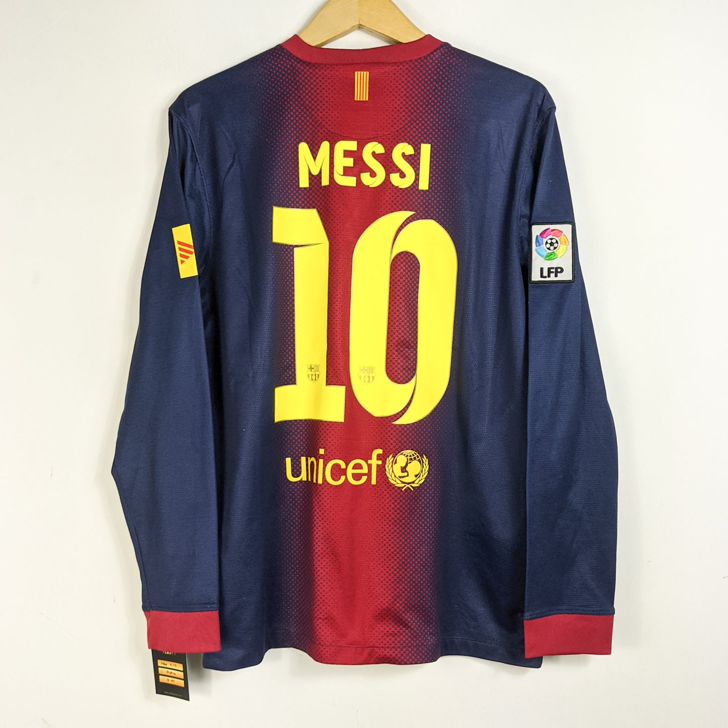 Original Barcelona 2012/13 Home - Messi #10 Size M (Long Sleeve)