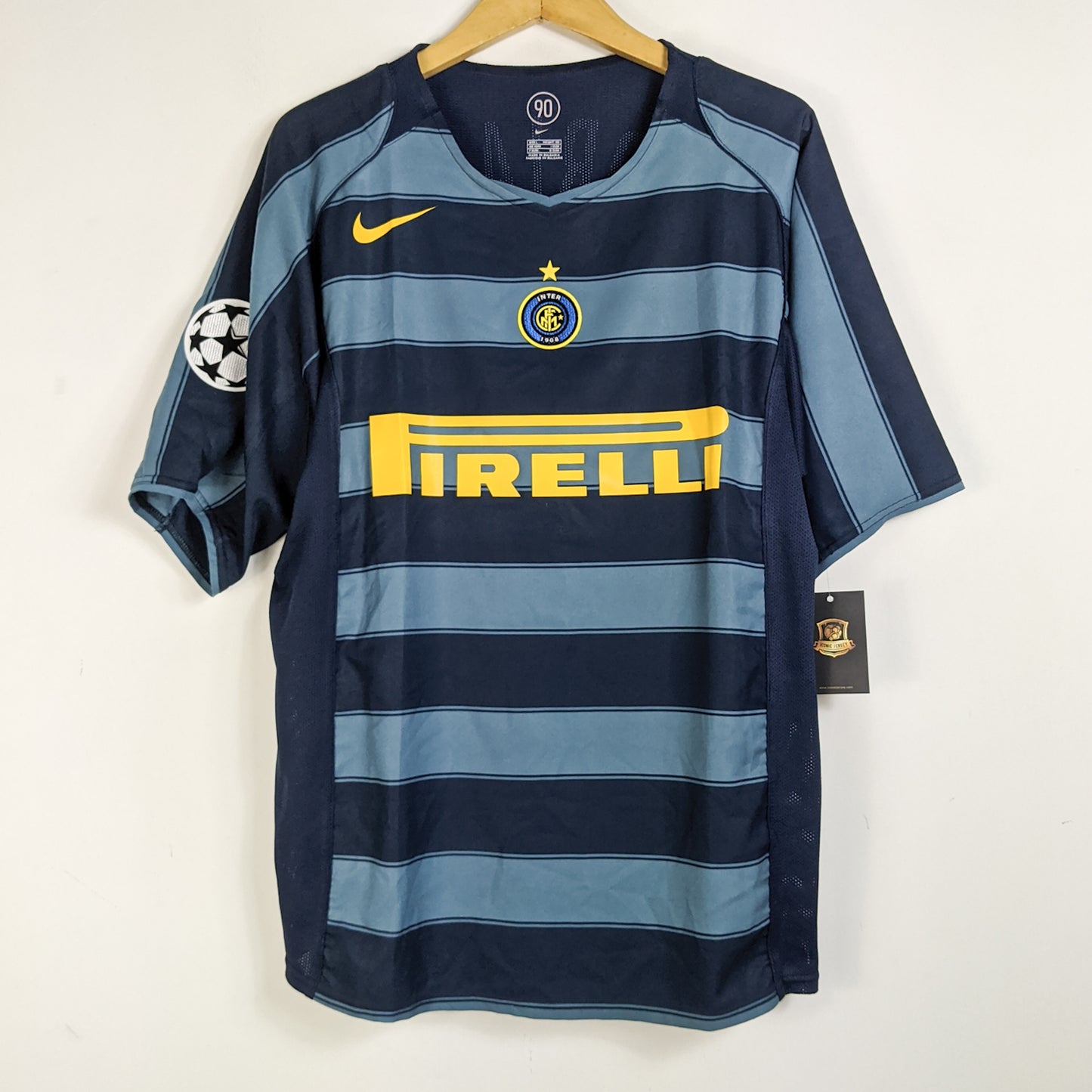Original Inter Milan 2004/05 Third - Adriano #10 Size L