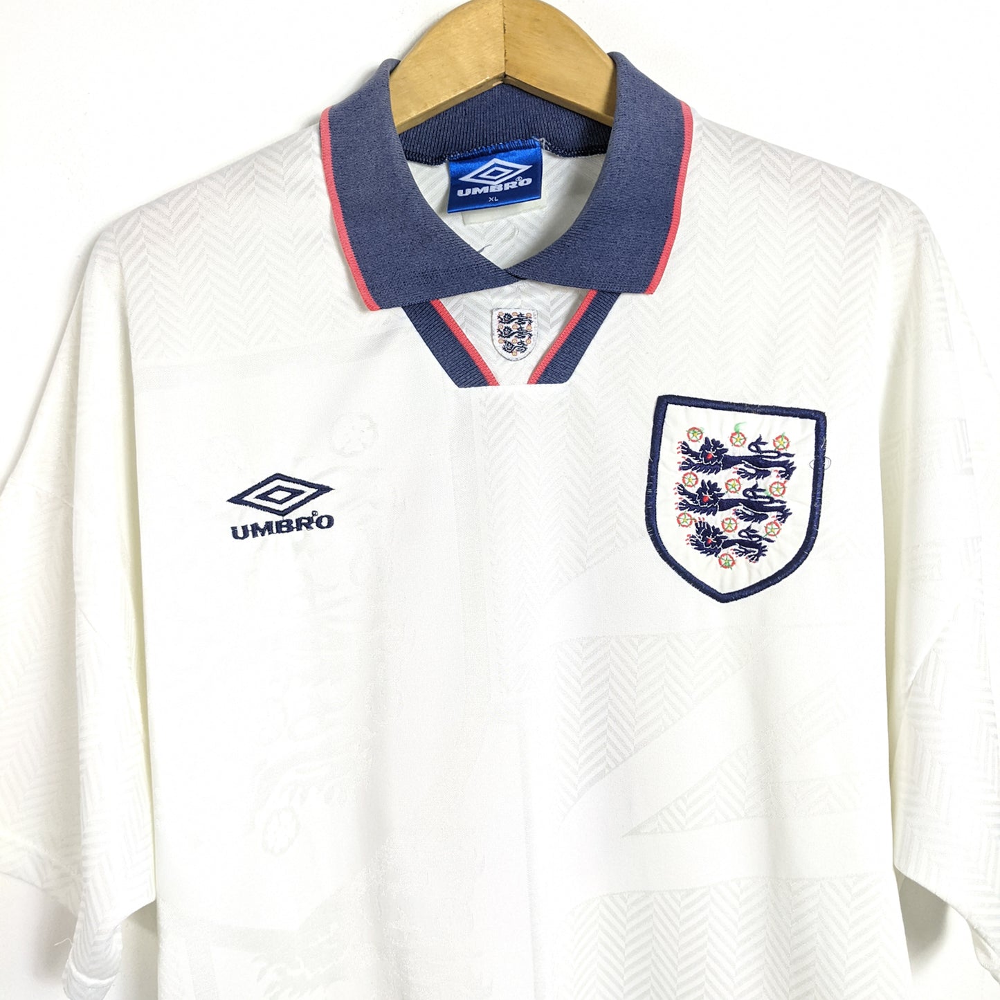 Original England 1994 Home - Gascoigne #8 Size XL