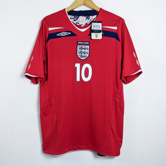 Original England 2008/09 Away - Gerrard #10 Size L (Bnwt)