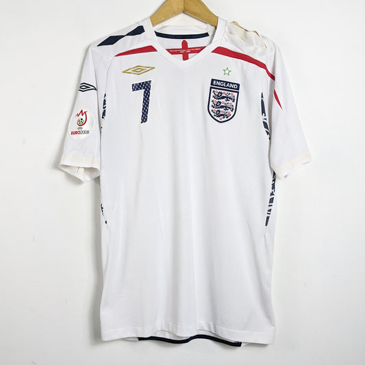 Original England 2008 Home - Beckham #7 Size M