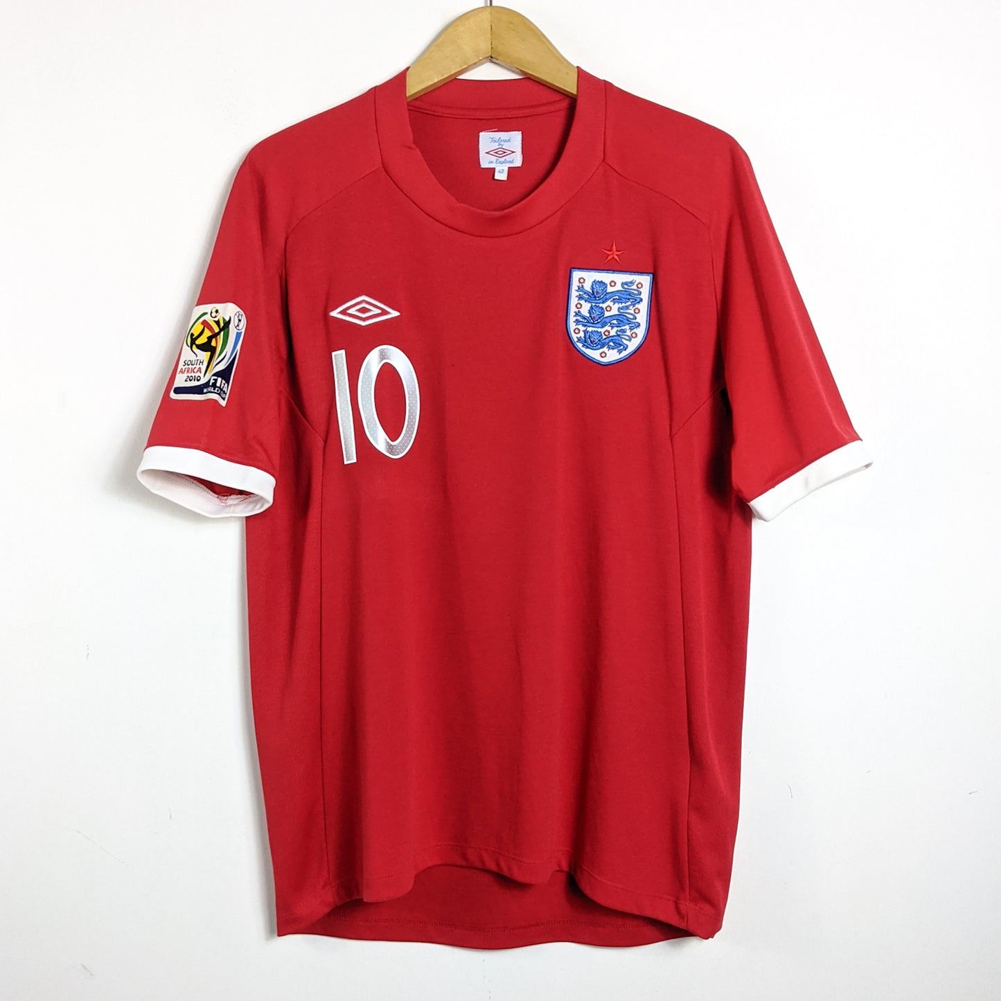 Original England 2010 Away - Rooney #10 Size L